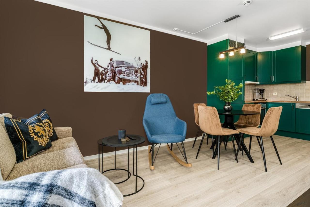 Leilighet Beitostolen Sentrum, Terrasse Og Innendors Parkering Exterior foto